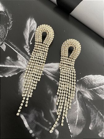 BRINCO STRASS MIDNIGHT- DOURADO