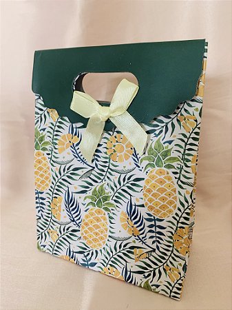 EMBALAGEM PRESENTEAVEL ABACAXIS- TAM 12,5x6,5x16,5cm