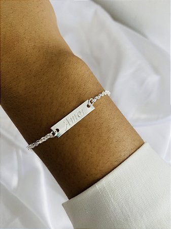PULSEIRA AMOR- PRATA 1000