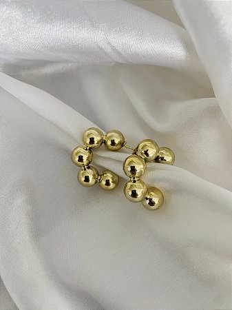 ARGOLINHAS ESFERAS DOURADA