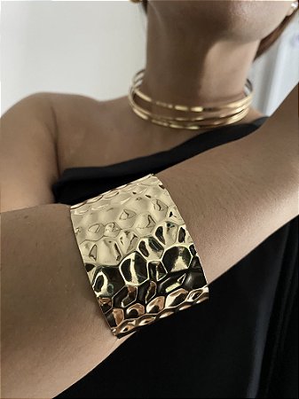 BRACELETE MAXI DOURADO