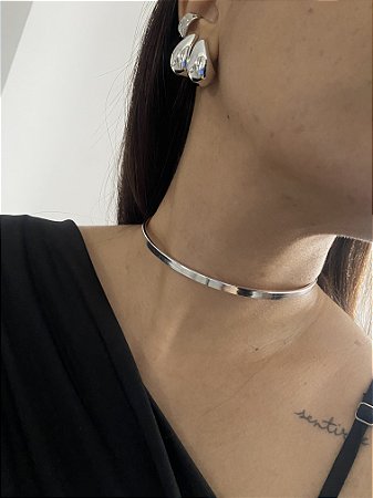 GARGANTILHA DELUXE PRATEADA