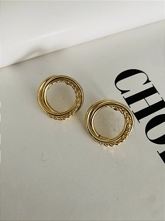 BRINCOS CLEO DOURADO