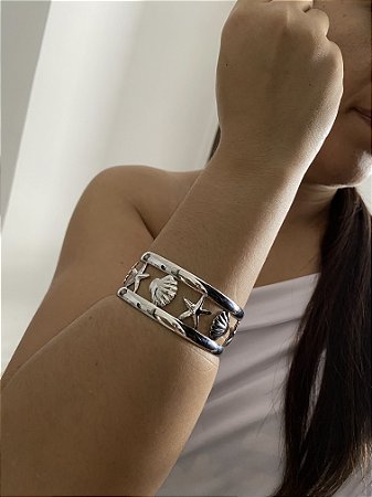 BRACELETE VERÃO PRATEADO