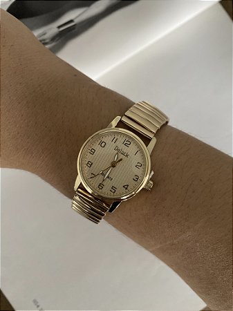RELÓGIO ELÁSTICO DOURADO