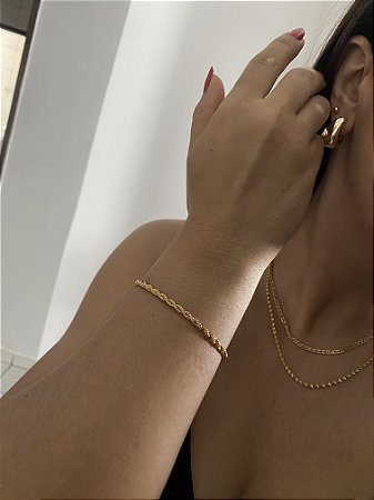 PULSEIRA CORDÃO BAIANO DOURADO