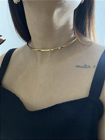 GARGANTILHA ARO SWEET- DOURADO