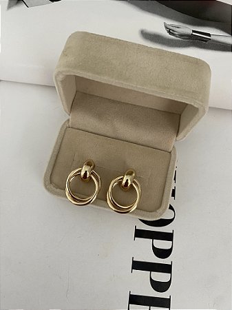 BRINCOS MALU DOURADO