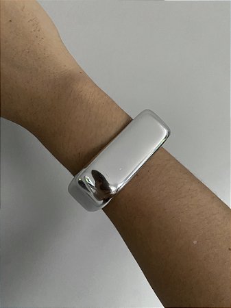 BRACELETE QUADRADO- PRATEADO