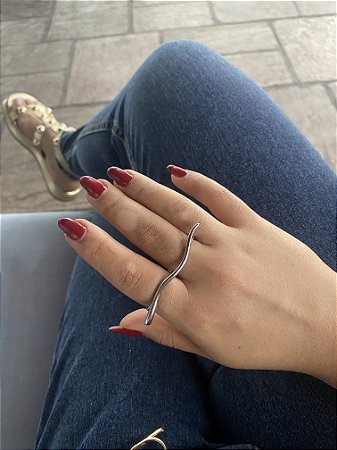 ANEL DUPLO REGULÁVEL- PRATEADO