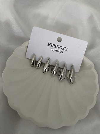 KIT ARGOLAS GOTA- PRATA