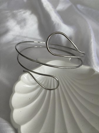 BRACELETE ANTEBRAÇO- PRATEADO