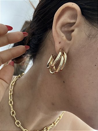 ARGOLAS TUBO 3 EM 1 - TAM G- DOURADA