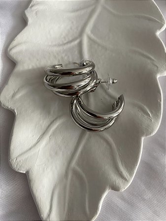 ARGOLAS TUBO 3 EM 1- TAM M- PRATEADA