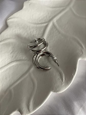 ARGOLAS TUBO 3 EM 1- TAM P- PRATEADA