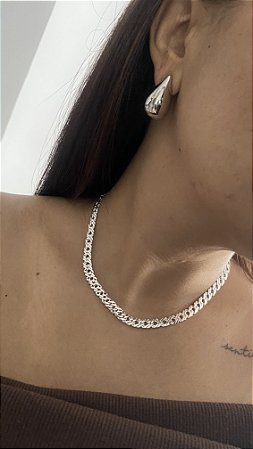 CHOKER CORRENTE PRATEADA