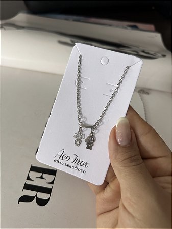 COLAR AÇO INOXIDÁVEL- CASAL