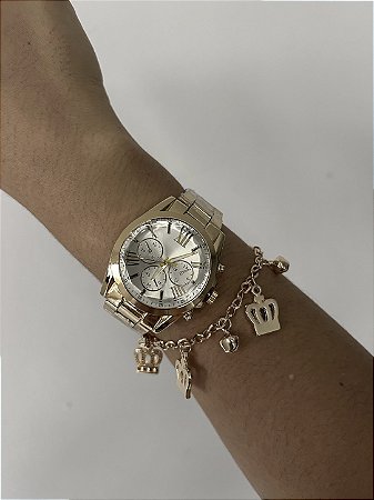 KIT RELÓGIO E PULSEIRA QUEEN