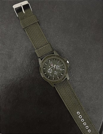 RELÓGIO MASCULINO- VERDE MILITAR