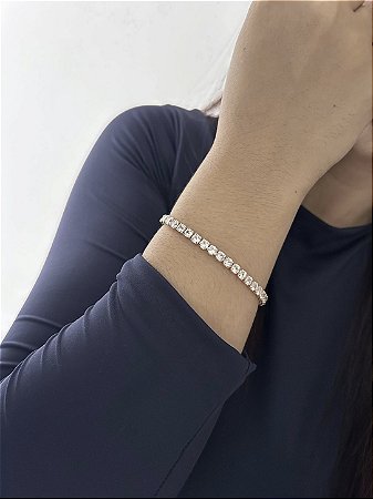 PULSEIRA STRASS DOURADA