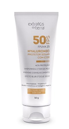 HYALURONIC FPS 50 PROTETOR SOLAR COM COR 50g