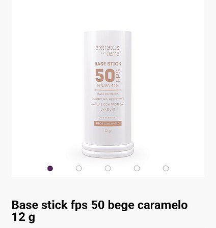 Base stick fps 50 bege caramelo 12 g