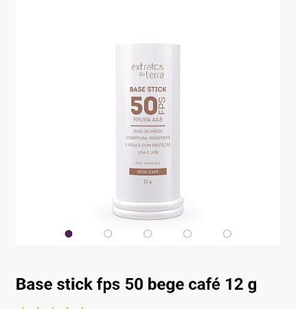 Base stick fps 50 bege café 12 g