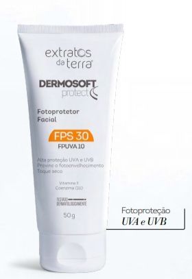 DERMOSOFT PROTECT FOTOPROTETOR FACIAL FPS 30 50 G