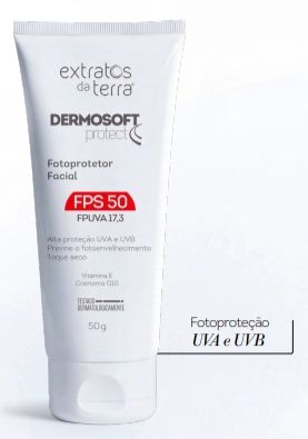 DERMOSOFT PROTECT FOTOPROTETOR FACIAL FPS 50 50 G