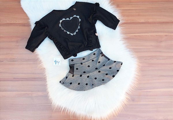 Conjunto Bebe Menina Kikixodó Luxo
