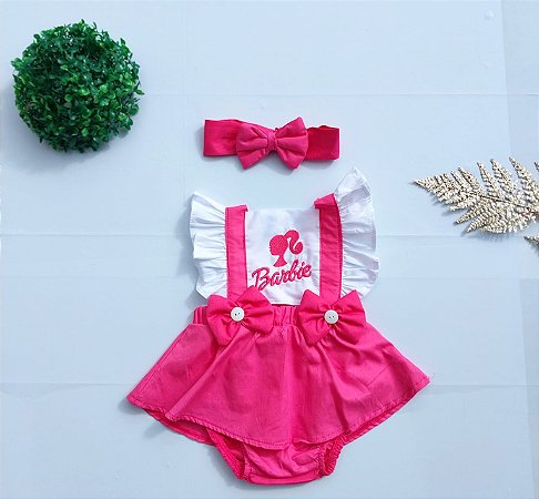 Romper  Barbie  Com Tiara