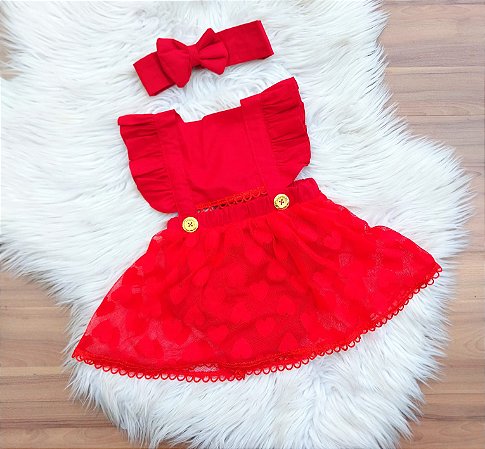 Romper Natal Com Tiara