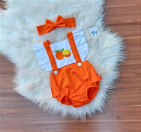 Romper Laranja Frutinhas