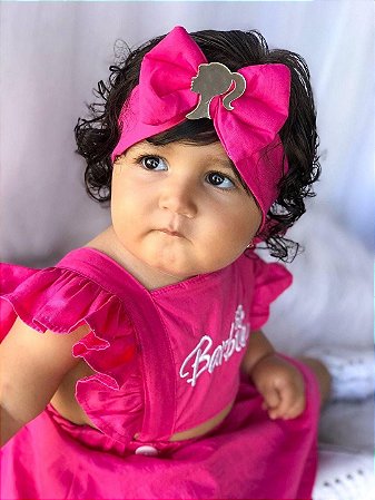 Romper Body Bebe Menina Barbie - DG Baby Kids - Artigos e roupas infantis