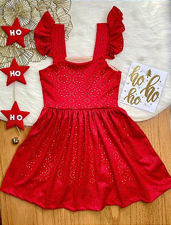 Vestido Natal  Vermelho luxo