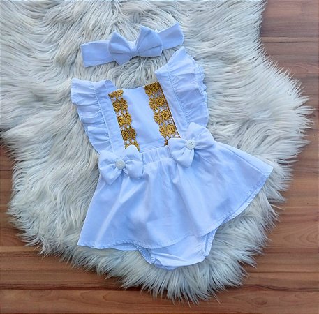 Romper Ano Novo Com Tiara