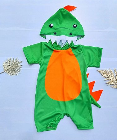 Fantasia Dinossauro Com Capuz - DG Baby Kids - Artigos e roupas infantis