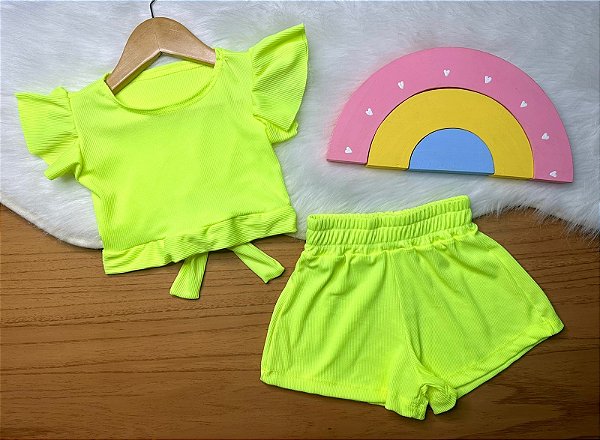 Conjunto Neon 2 Pçs - DG Baby Kids - Artigos e roupas infantis