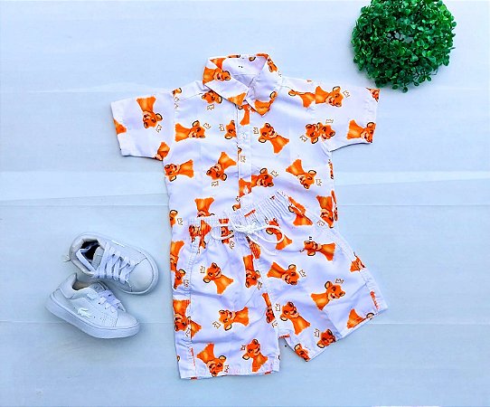 Conjunto Rei Leao Mauricinho( nao acompanha tenis)