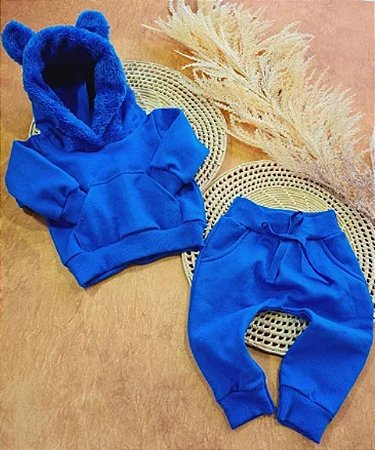 Conjunto Moletom  Blusão com capuz