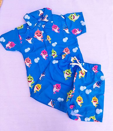 Conjunto Mauricinho Baby Shark