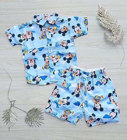 Conjunto Mauricinho Mickey Baby