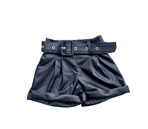Short Couro Fake