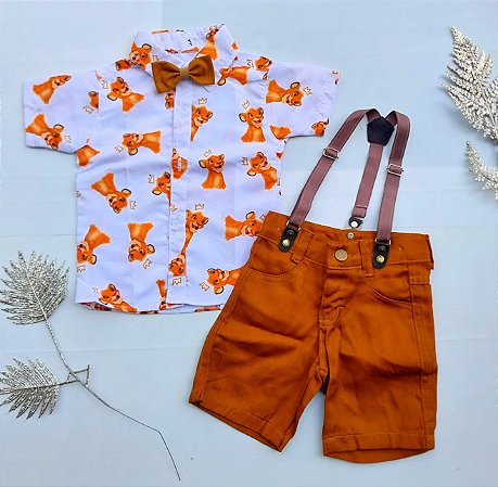 Conjunto Rei Leao 4 Pçs
