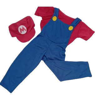 Fantasia temática menino Mario bros aniver´sario fest