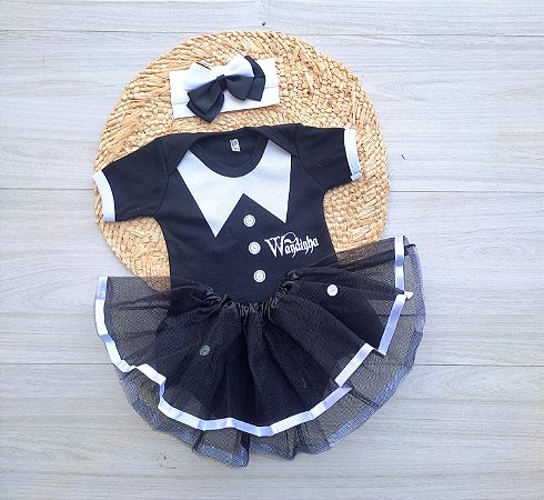 Body Wandinha 3 Peças