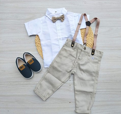 Conjunto Social Menino 4 Peças