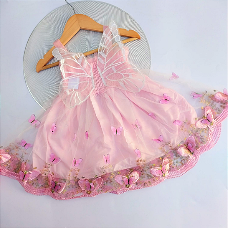 Vestido Borboleta 3D