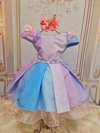 Vestido Circo Rosa com Tiara