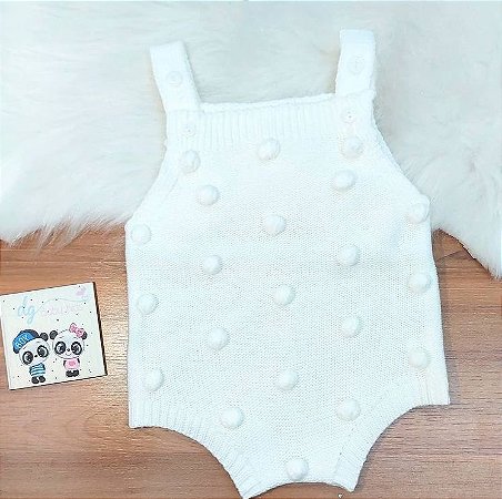 Romper Bolinha em Crochê.